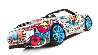 Porsche 911 Cabriolet Art Car by Romero Britto (2012)